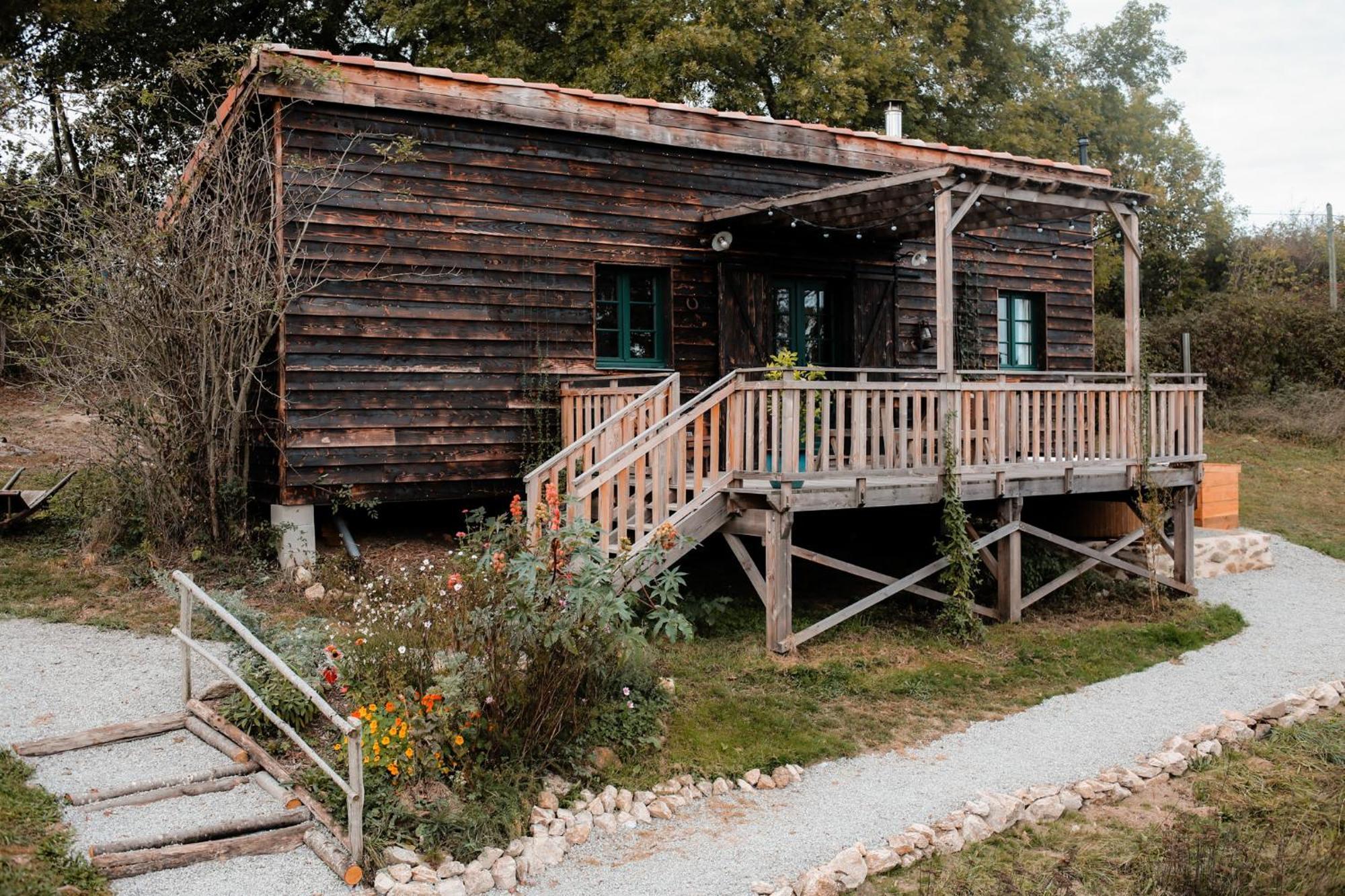 La Ferme Du Pont De Maumy, Cabane Au Bord De L'Etang Et Bain Nordique Busserolles Dış mekan fotoğraf